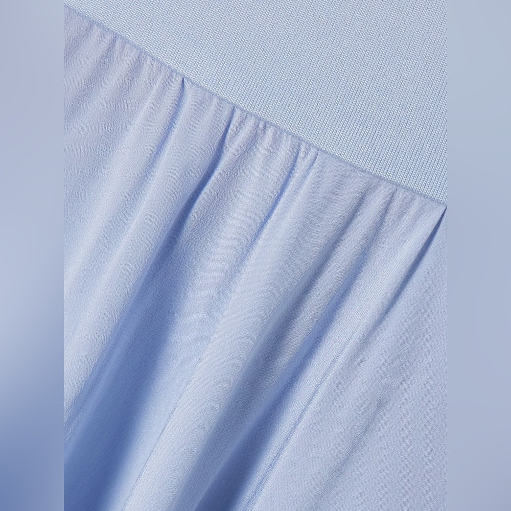 Esse Studios Illi Strapless Stretch-Knit And Silk… - image 3